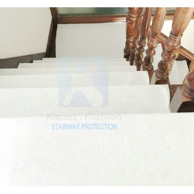 Best quality white sticky felt  self adhesive drop cloth felt  painter cover fleece  STAIR PROTECTOR